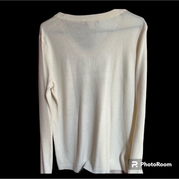 Fresh Women’s Pullover V-neck Sweater Size L - Picture 4 of 4